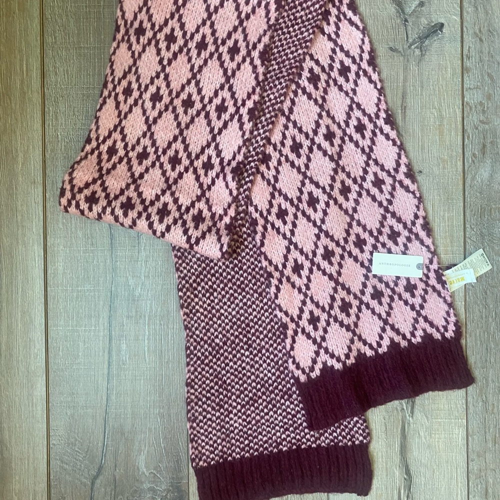 Anthropologie Maeve brand “Sigfried” scarf - NEW with tags - wool blend - Picture 2 of 4